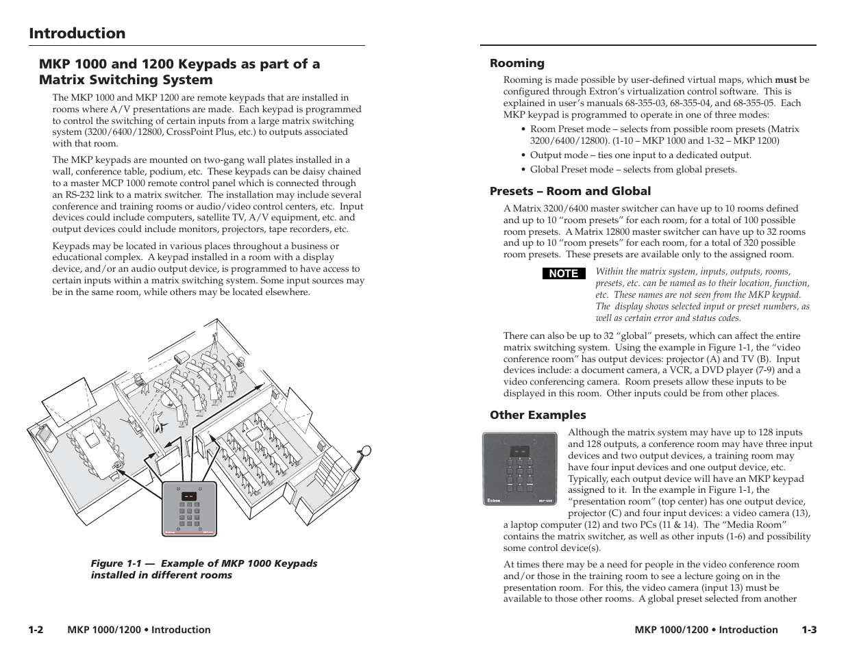 Introduction | Extron Electronics MKP 1200 Keypad User Manual | Page 6 / 21