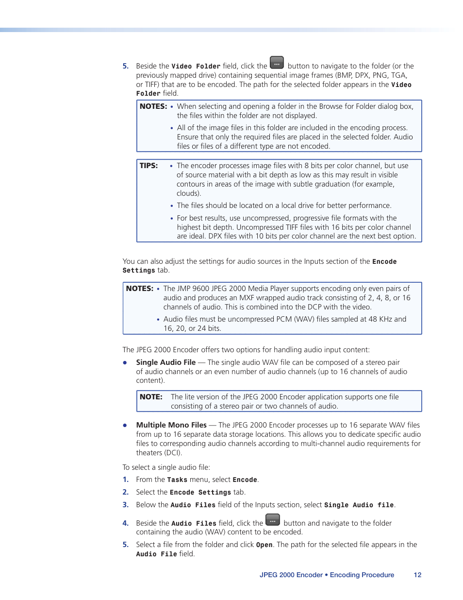 Extron Electronics JPEG 2000 Encoder User Manual | Page 16 / 37