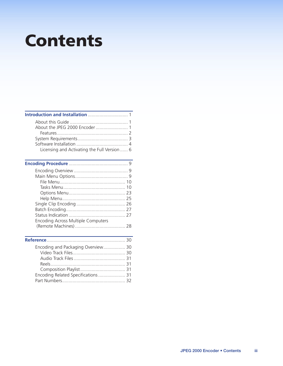 Extron Electronics JPEG 2000 Encoder User Manual | Page 3 / 37