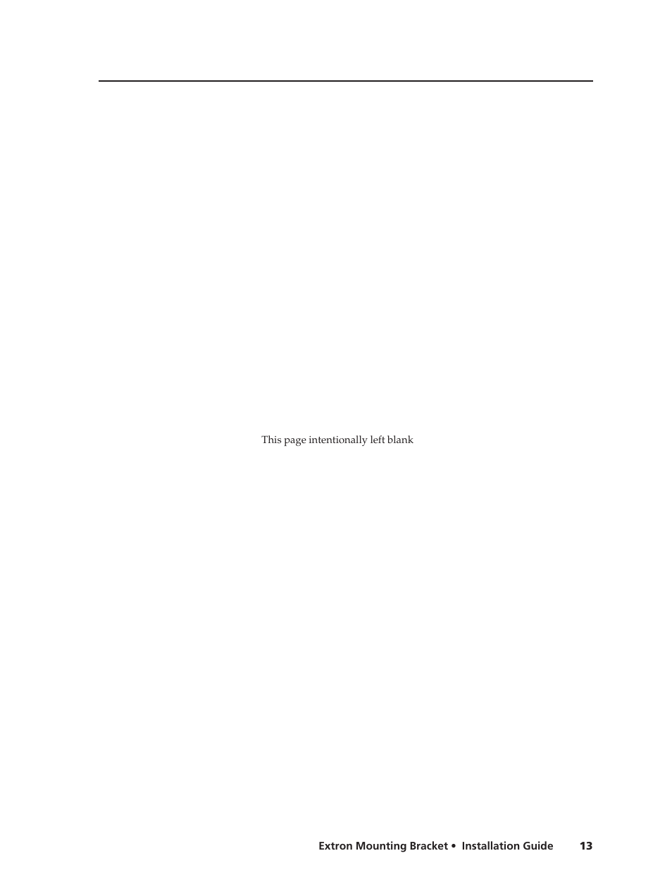 Extron Electronics Extron Mounting Bracket Installation User Manual | Page 13 / 14
