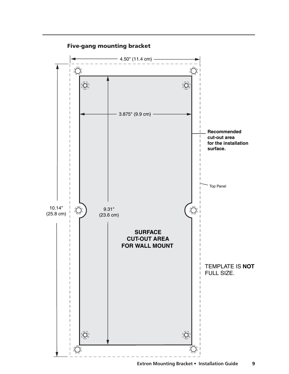 Extron Electronics Extron Mounting Bracket Installation User Manual | Page 9 / 14