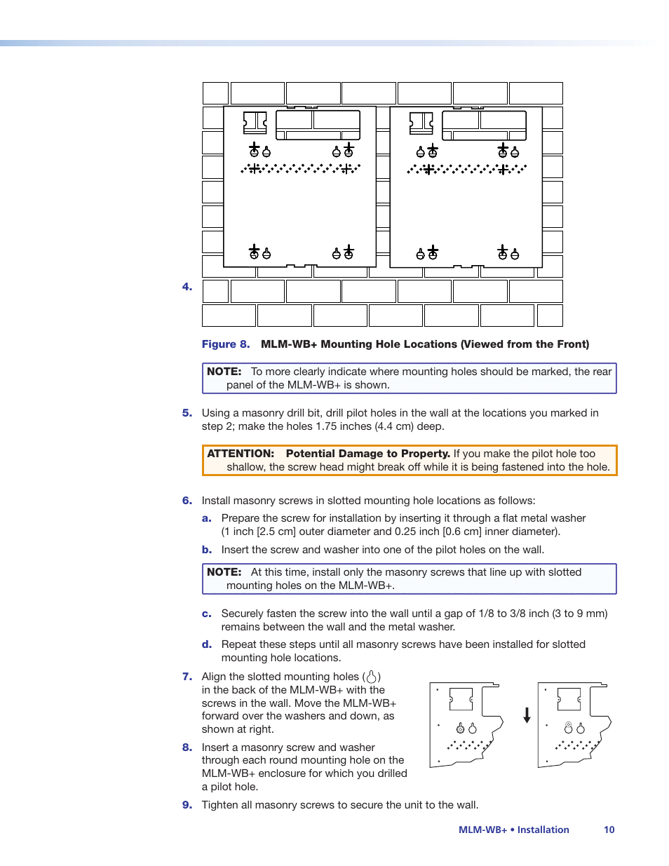 Extron Electronics MLM-WB+ User Manual | Page 16 / 27