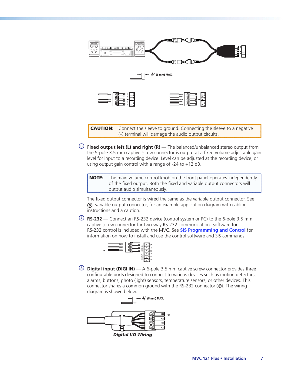 Extron Electronics MVC 121 Plus User Guide User Manual | Page 13 / 63