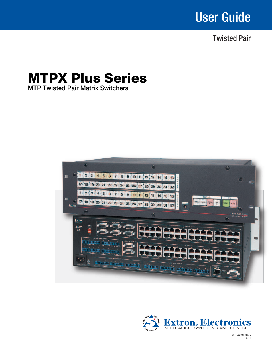 Extron Electronics MTPX Plus Series User Guide User Manual | 169 pages