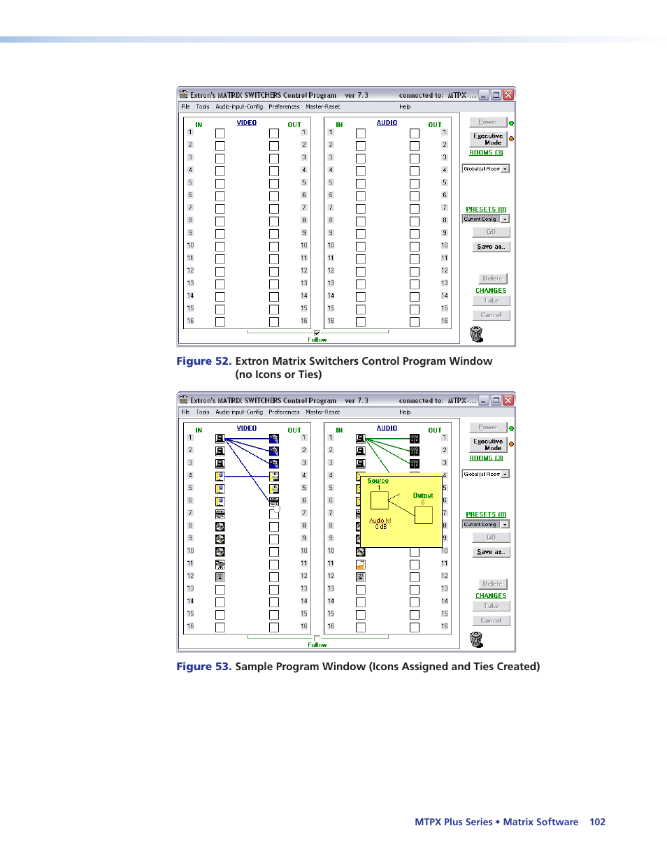 Ogram window appears (see, Figure 52, Figure 53 | Box at the bottom of the window (see, Box (see | Extron Electronics MTPX Plus Series User Guide User Manual | Page 108 / 169