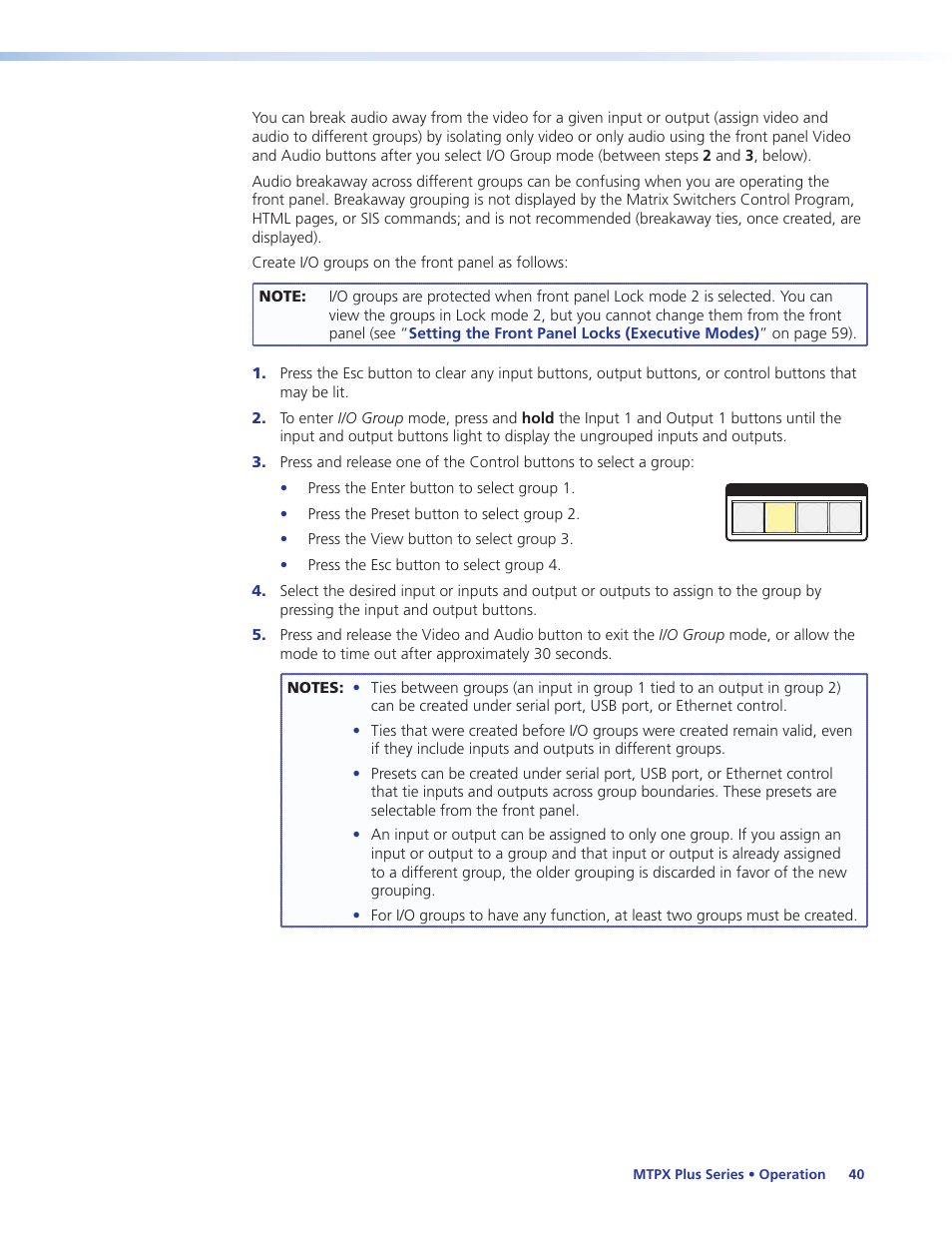 Extron Electronics MTPX Plus Series User Guide User Manual | Page 46 / 169