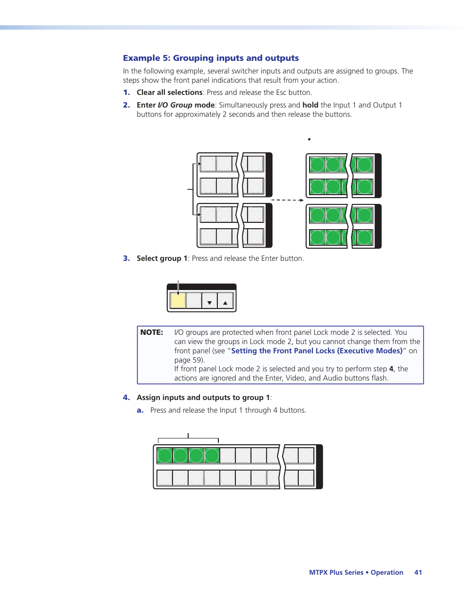 Example 5: grouping inputs and outputs | Extron Electronics MTPX Plus Series User Guide User Manual | Page 47 / 169