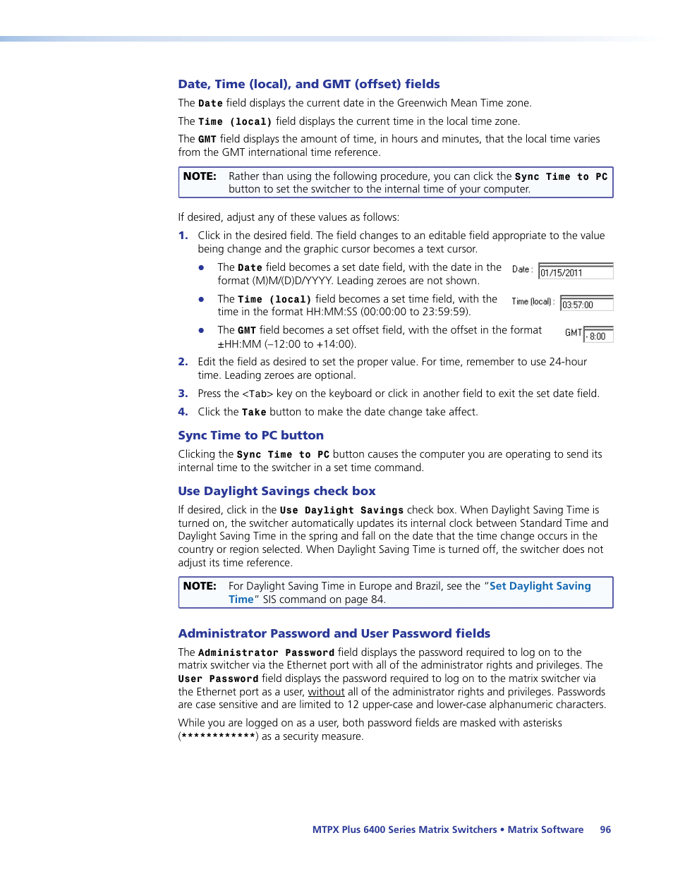 Extron Electronics MTPX Plus 6400 Series User Guide User Manual | Page 102 / 166
