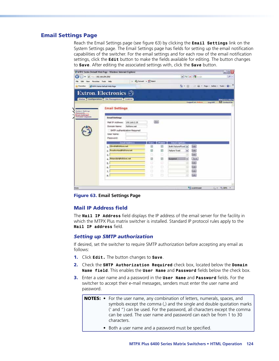 Extron Electronics MTPX Plus 6400 Series User Guide User Manual | Page 130 / 166