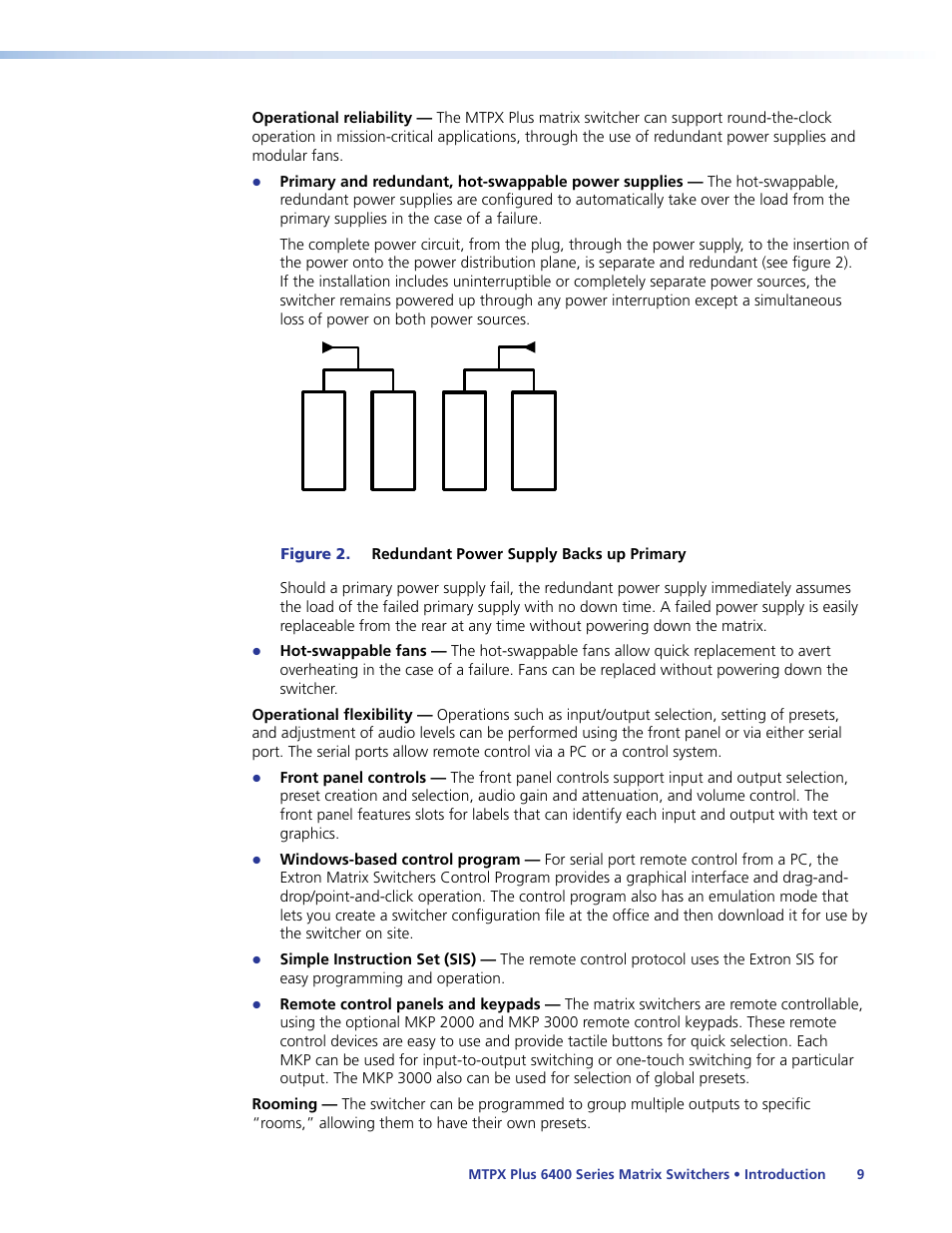Extron Electronics MTPX Plus 6400 Series User Guide User Manual | Page 15 / 166
