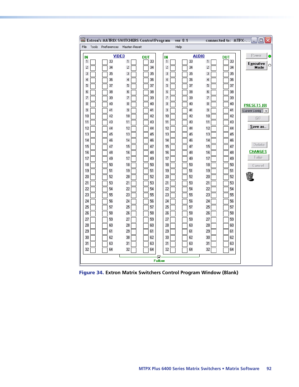 Figure 34, Box at the bottom of the window (see | Extron Electronics MTPX Plus 6400 Series User Guide User Manual | Page 98 / 166
