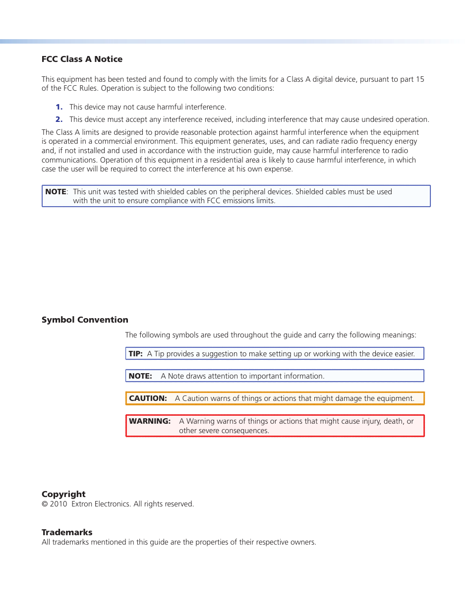 Extron Electronics MTP_HDMI U R User Guide User Manual | Page 3 / 25