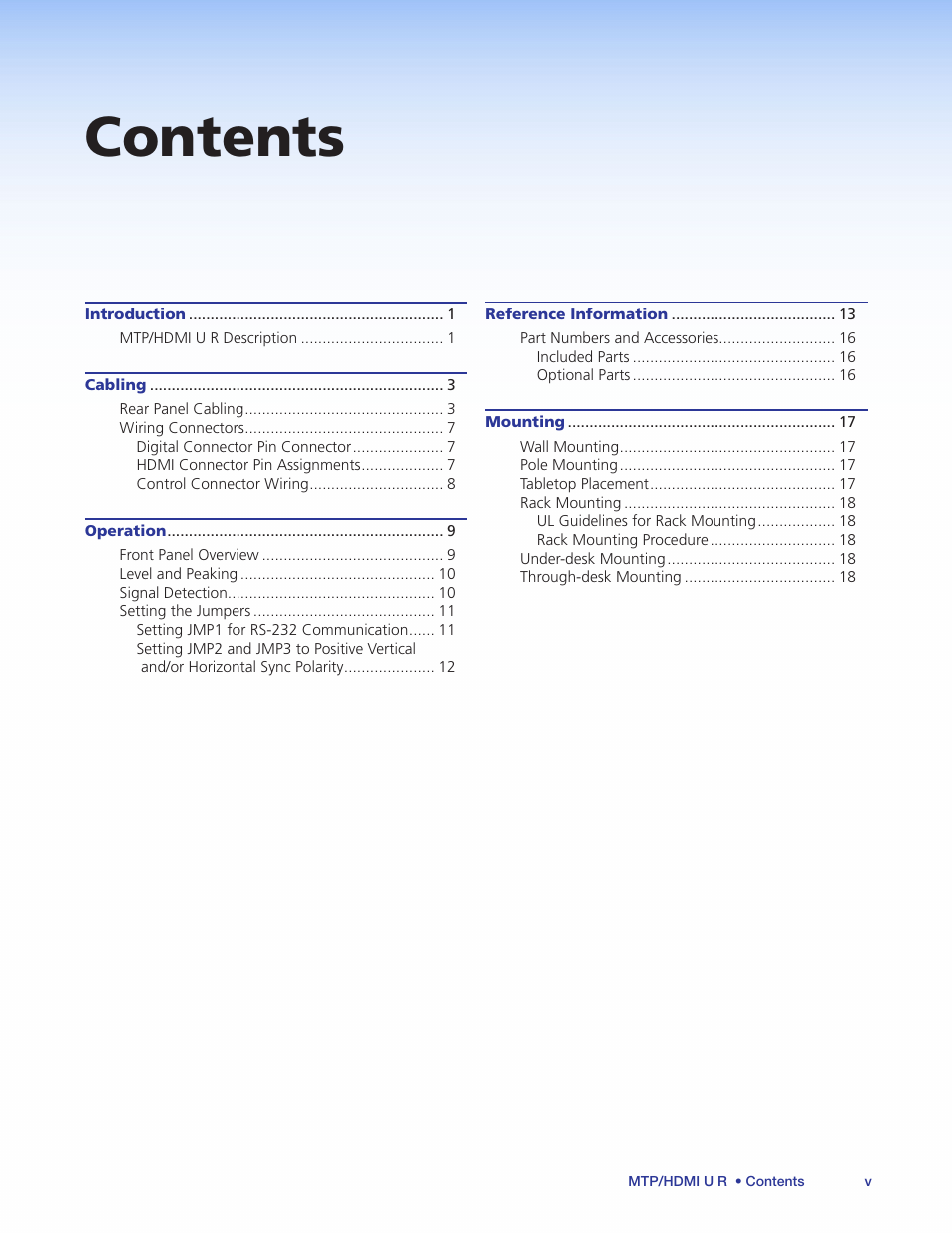 Extron Electronics MTP_HDMI U R User Guide User Manual | Page 5 / 25