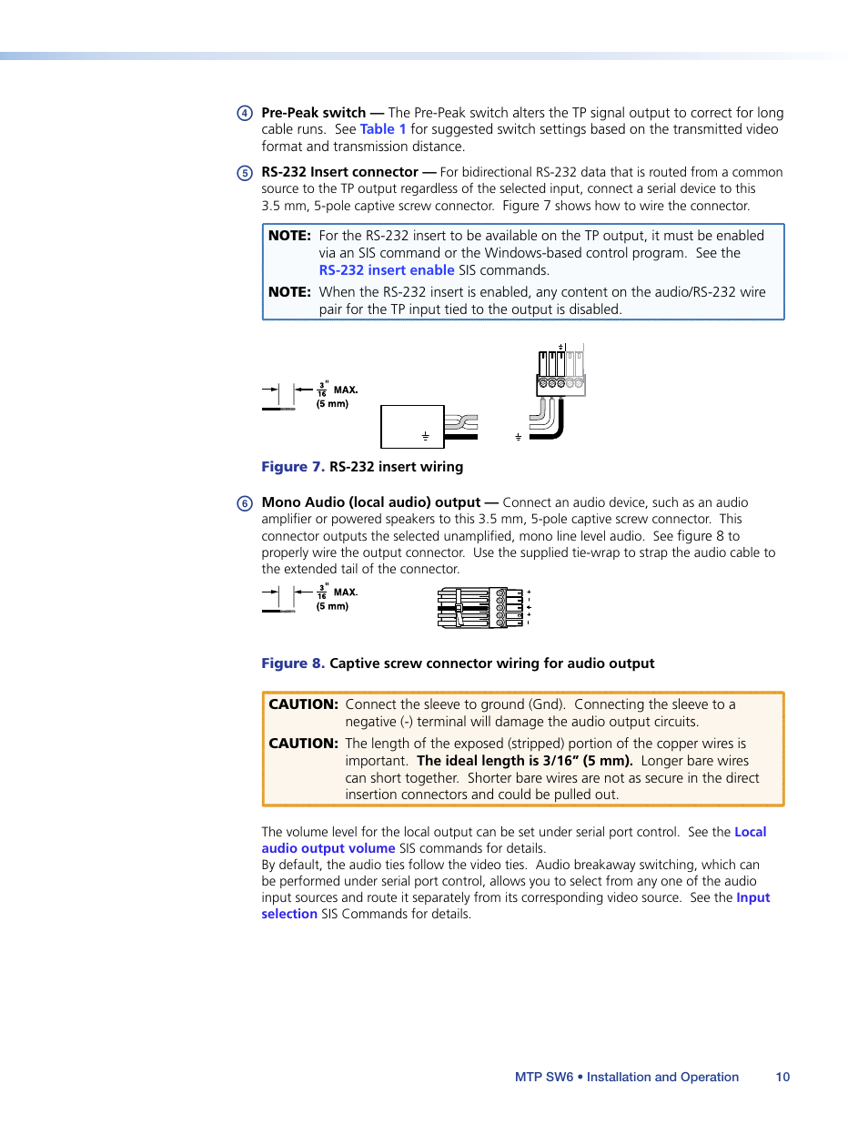 Item | Extron Electronics MTP SW6 User Guide User Manual | Page 14 / 38