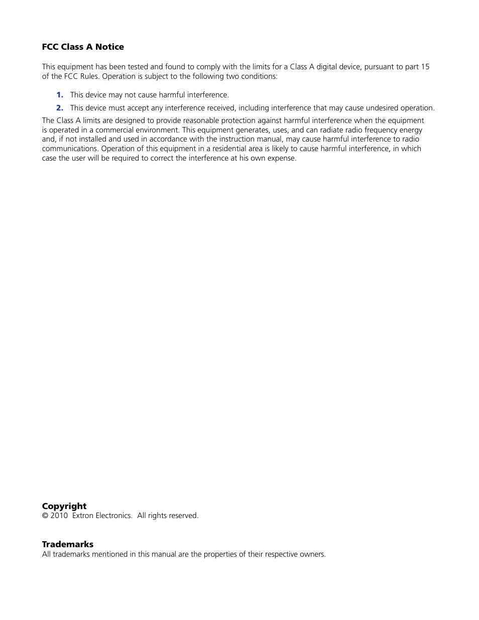 Extron Electronics MTP SW6 User Guide User Manual | Page 3 / 38