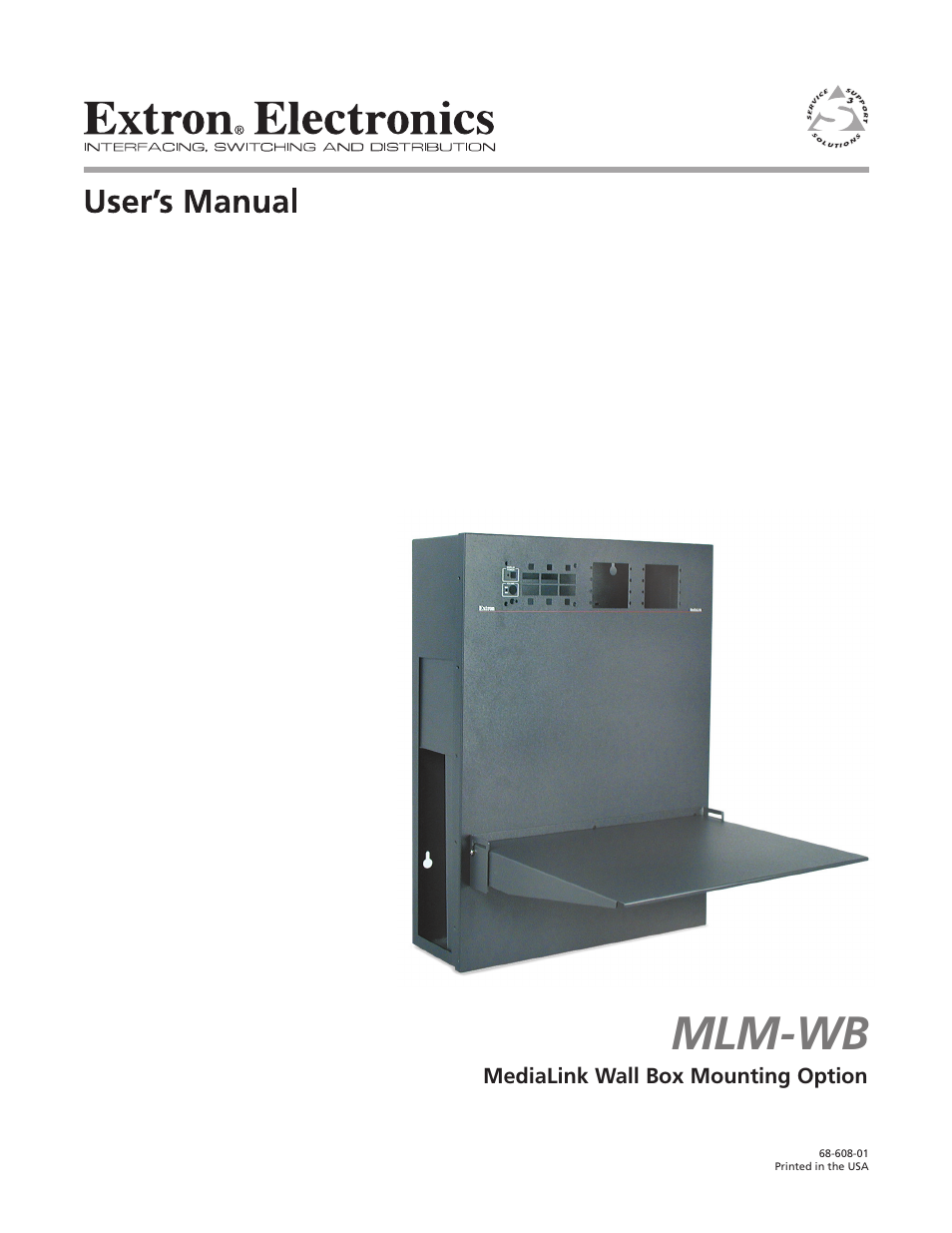 Extron Electronics MLM-WB+ User Guide User Manual | 34 pages