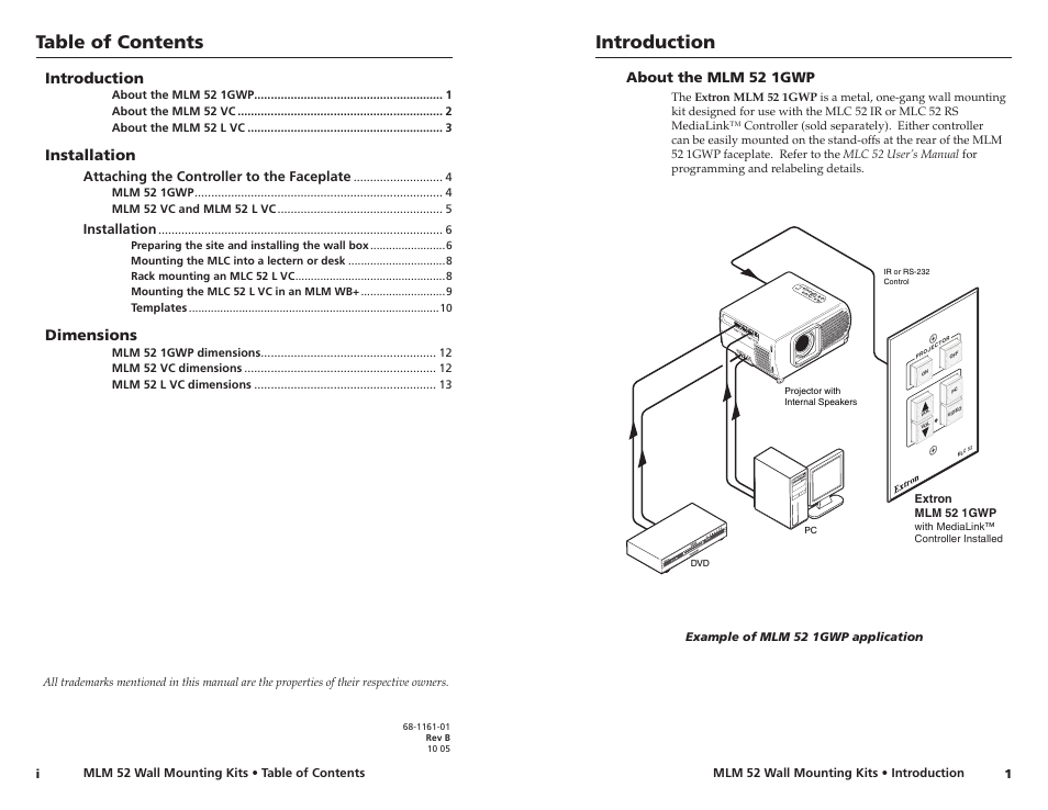 Extron Electronics MLM 52 L VC User Guide User Manual | Page 4 / 10