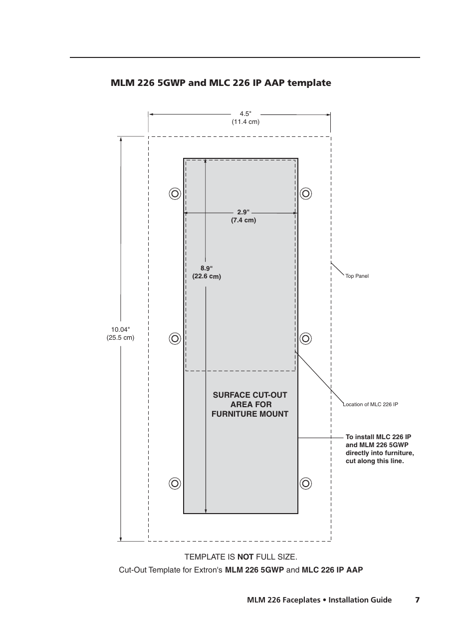 Extron Electronics MLM 226 Faceplates User Manual | Page 7 / 8