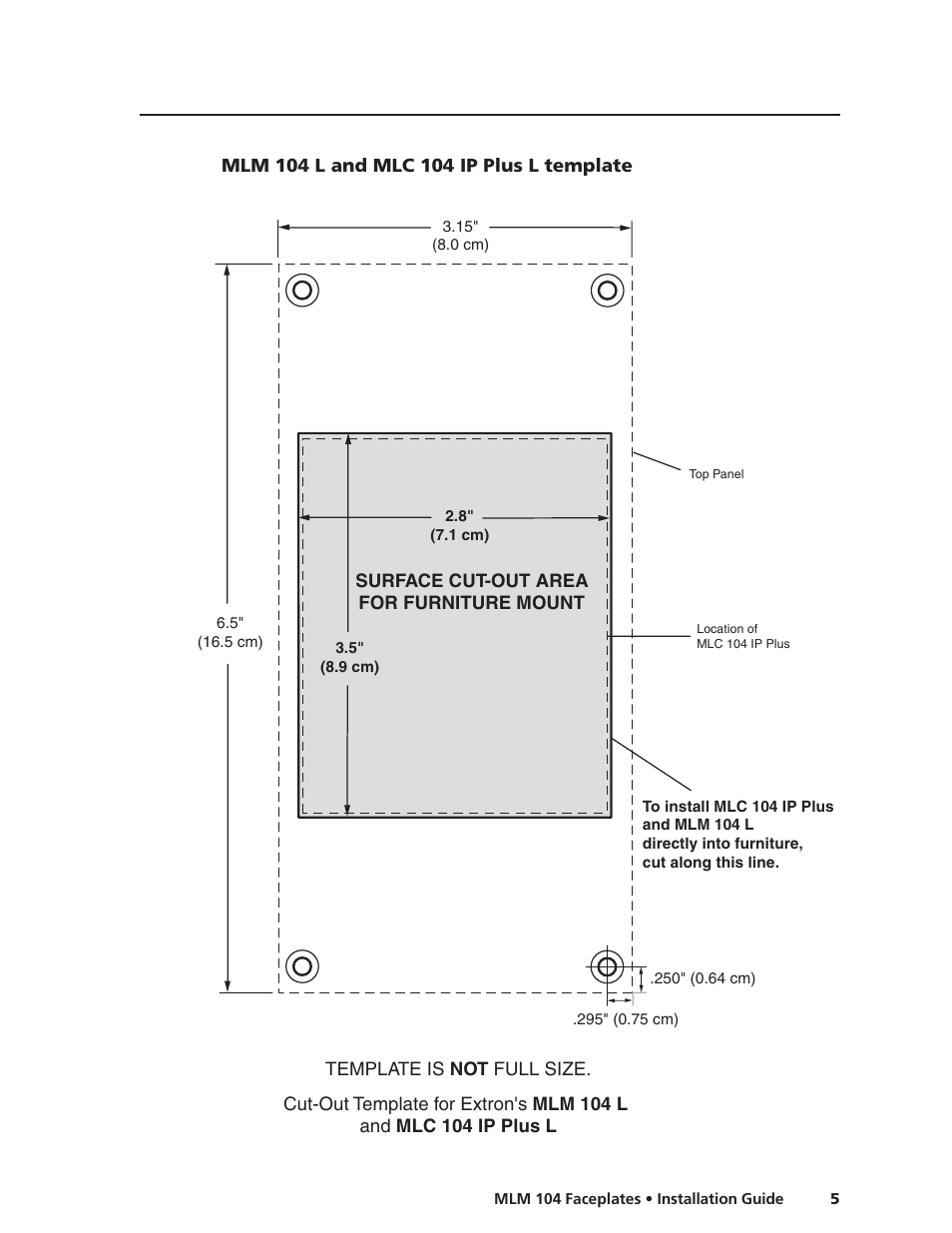 Extron Electronics MLM 104 Faceplates User Manual | Page 5 / 10