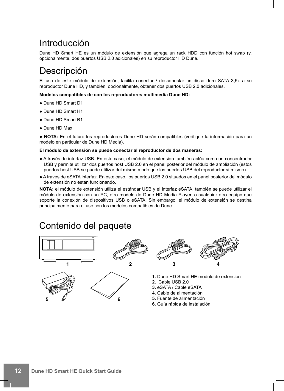 DUNE Smart HE User Manual | Page 12 / 20