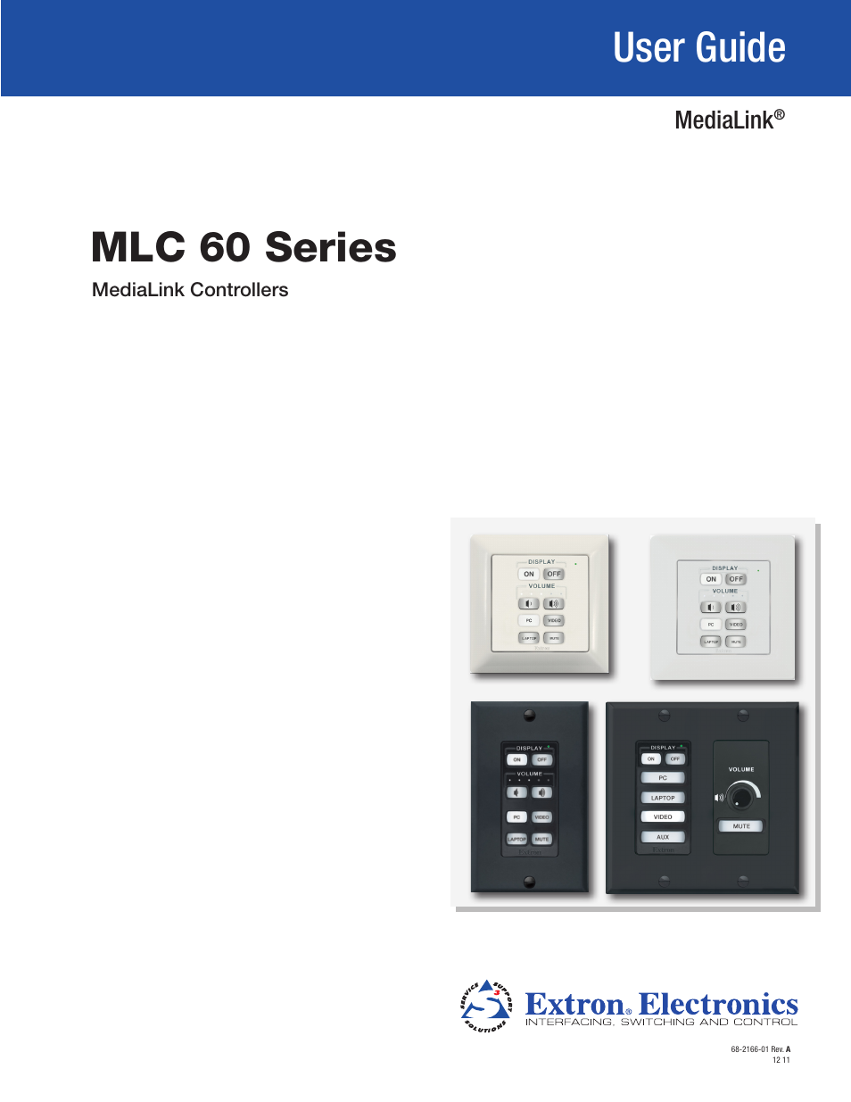 Extron Electronics MLC 60 Series User Guide User Manual | 79 pages