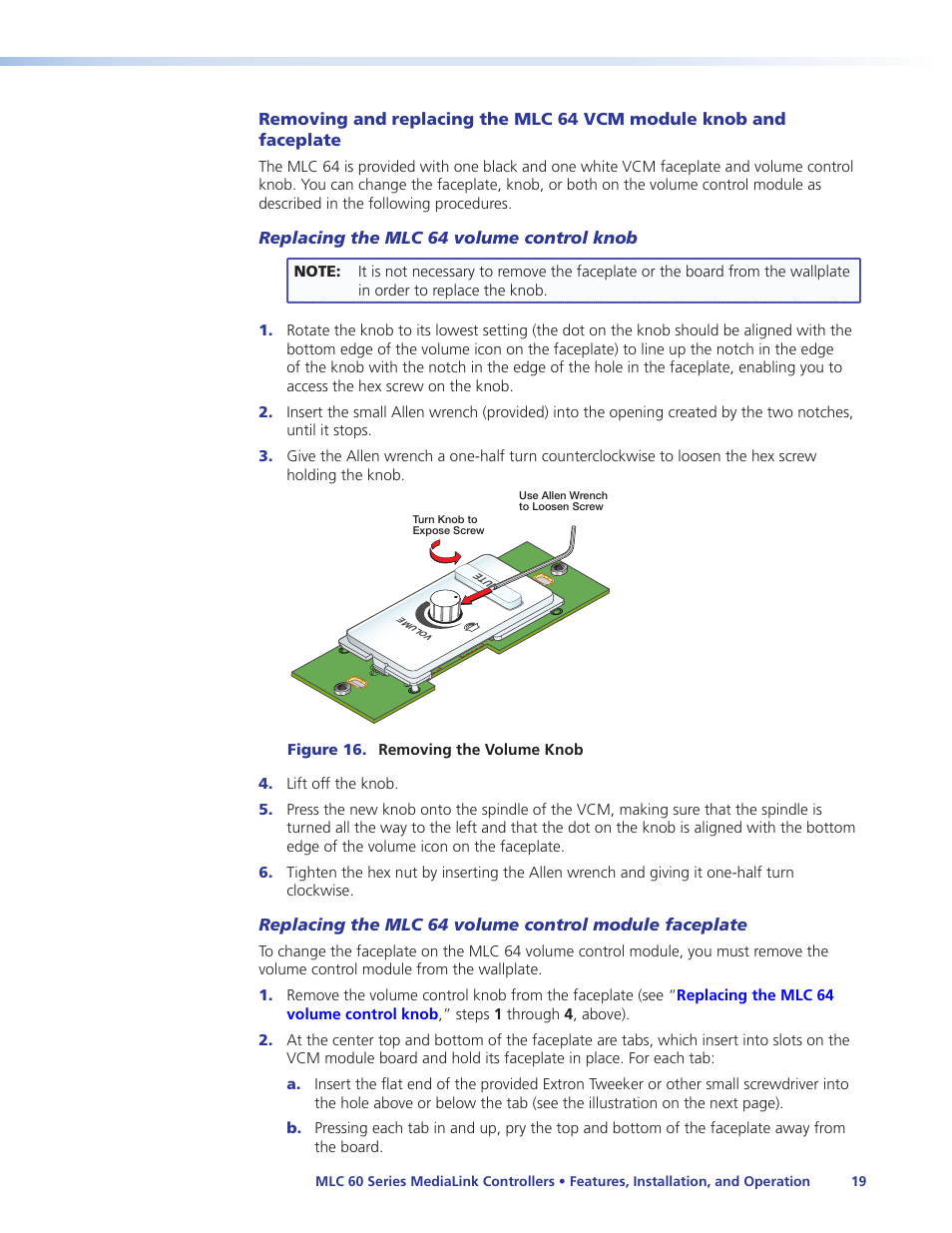 Extron Electronics MLC 60 Series User Guide User Manual | Page 25 / 79