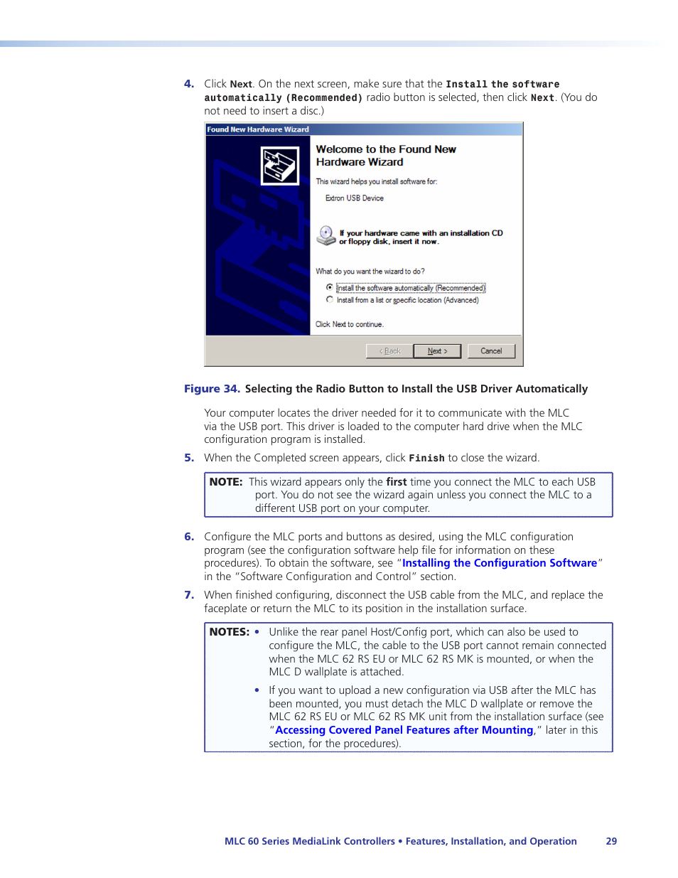Extron Electronics MLC 60 Series User Guide User Manual | Page 35 / 79