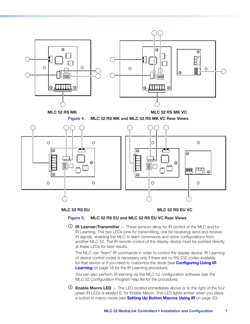 Extron Electronics MLC 52 Series User Guide User Manual | Page 13 / 74