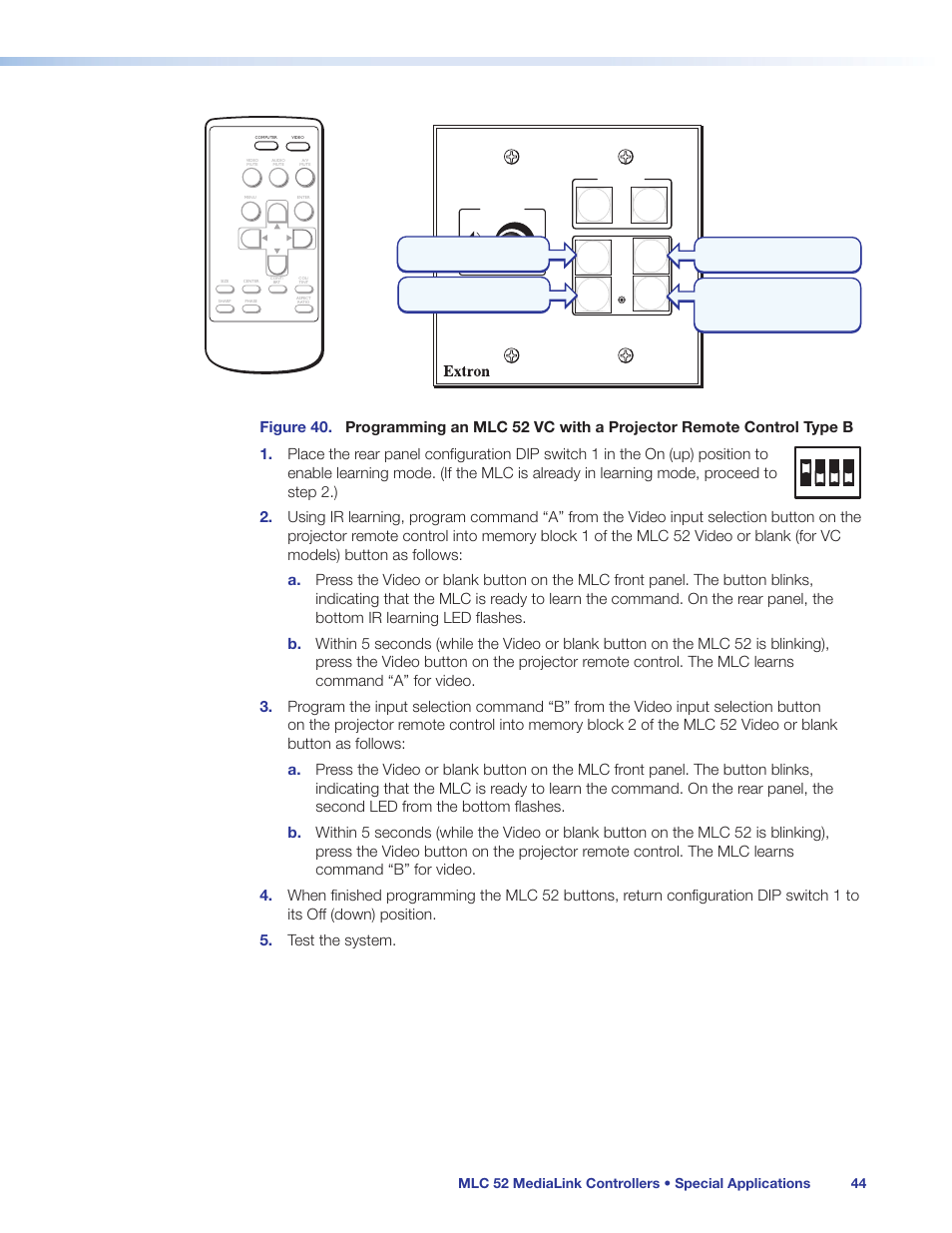 Extron Electronics MLC 52 Series User Guide User Manual | Page 50 / 74
