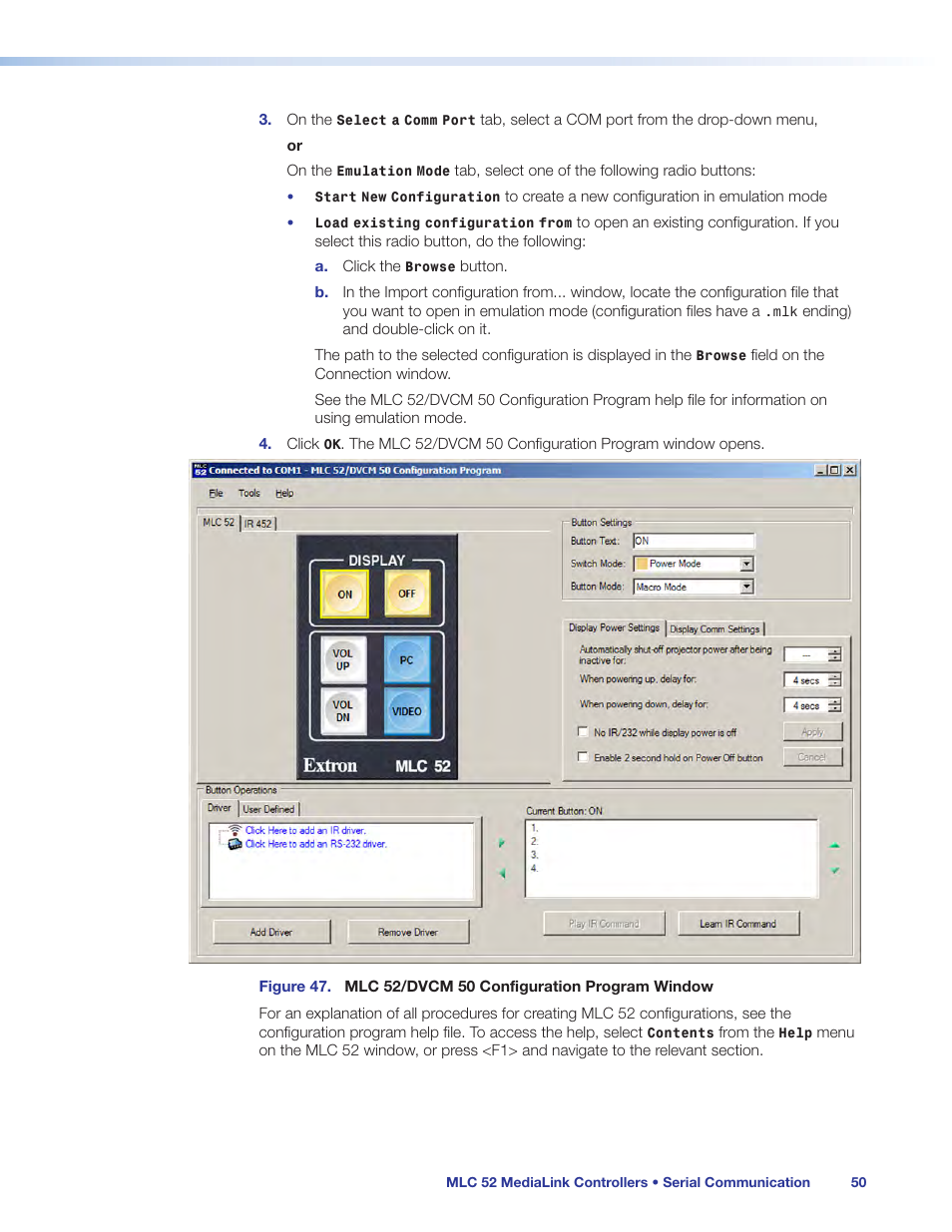 Extron Electronics MLC 52 Series User Guide User Manual | Page 56 / 74