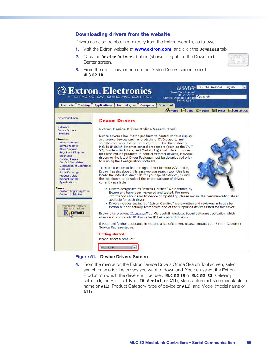Extron Electronics MLC 52 Series User Guide User Manual | Page 61 / 74