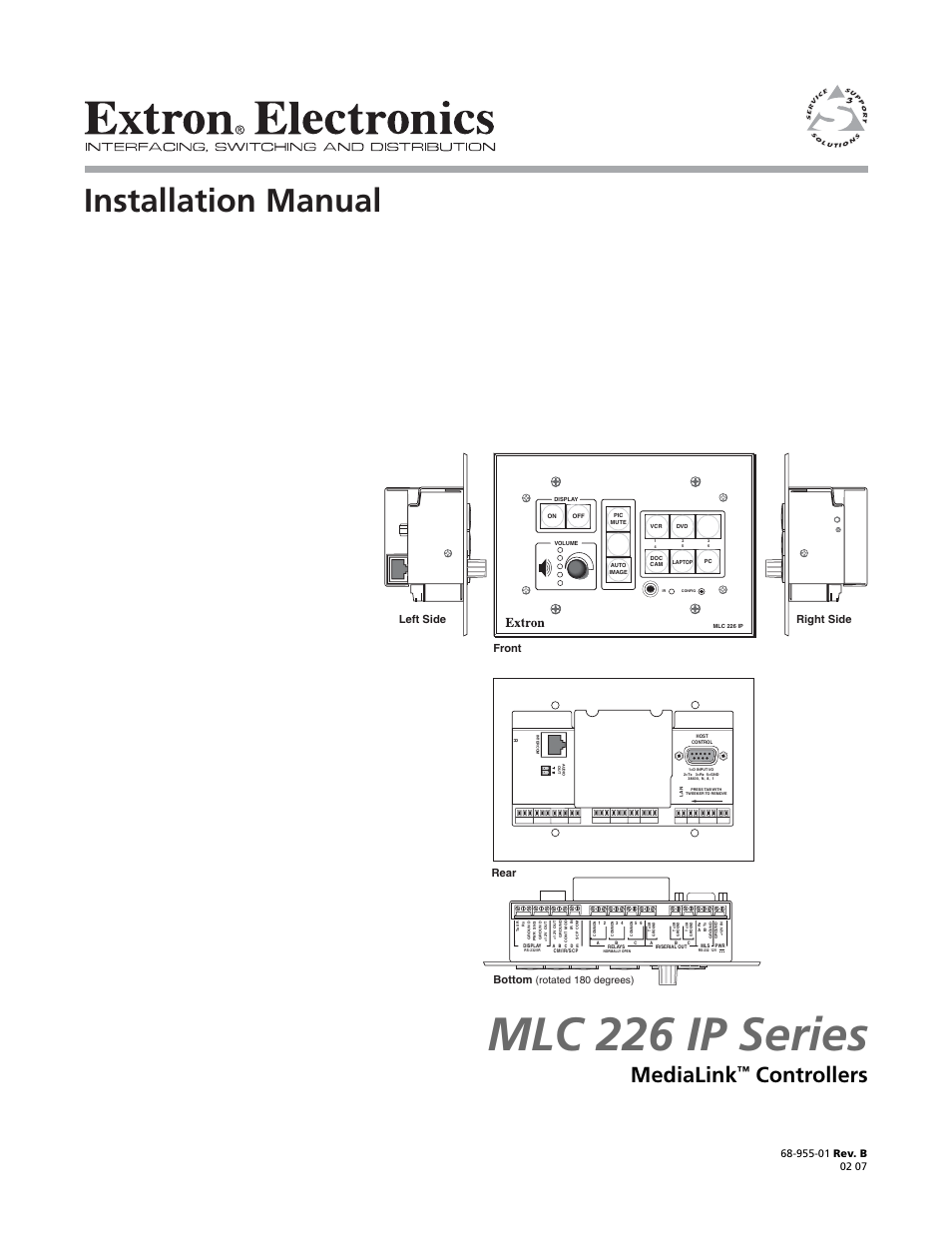 Extron Electronics MLC 226 IP Series Installation User Manual | 164 pages