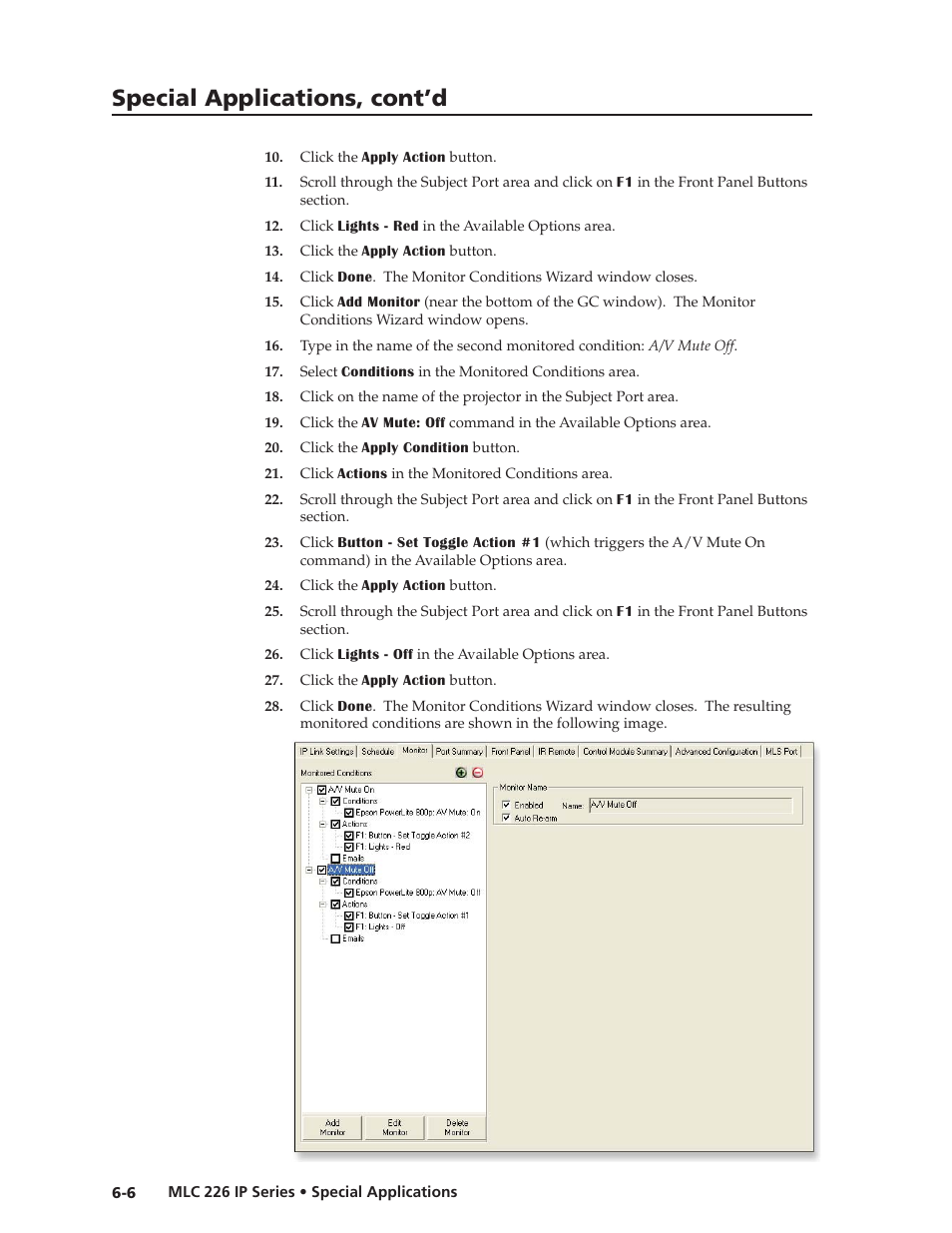 Preliminar y, Special applications, cont’d | Extron Electronics MLC 226 IP Series Installation User Manual | Page 124 / 164