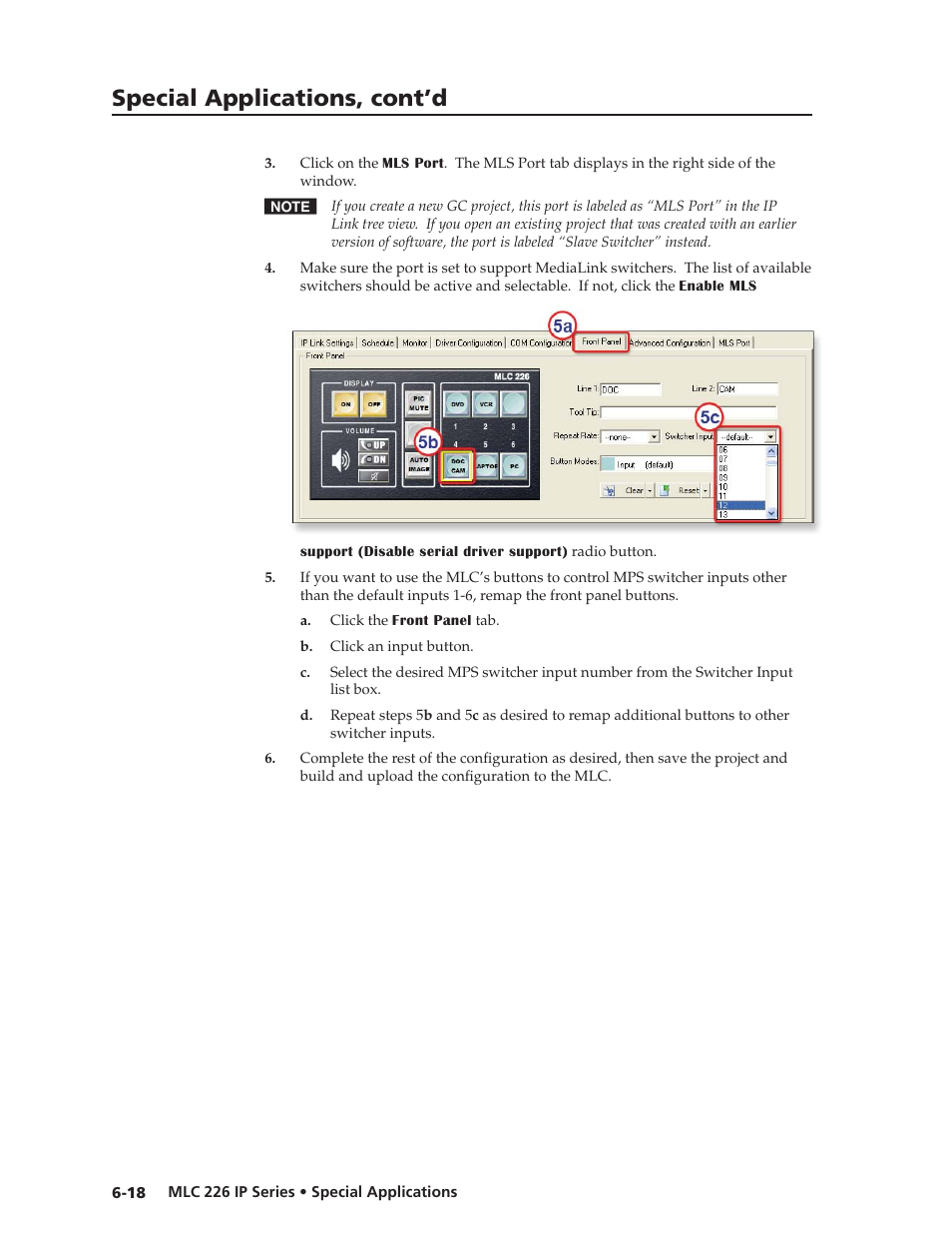 Preliminar y, Special applications, cont’d | Extron Electronics MLC 226 IP Series Installation User Manual | Page 136 / 164