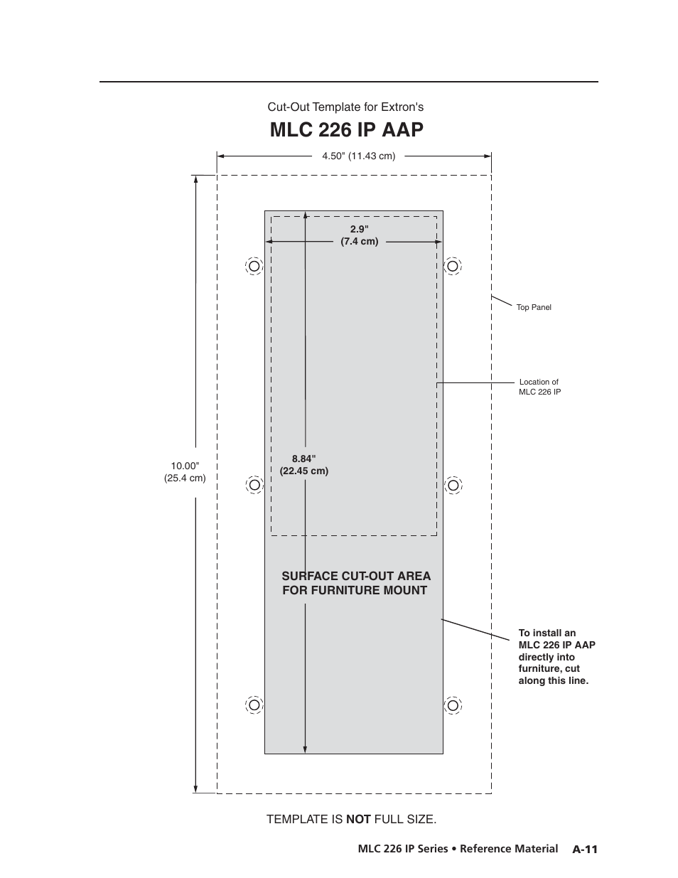 Mlc 226 ip aap, Preliminar y | Extron Electronics MLC 226 IP Series Installation User Manual | Page 147 / 164