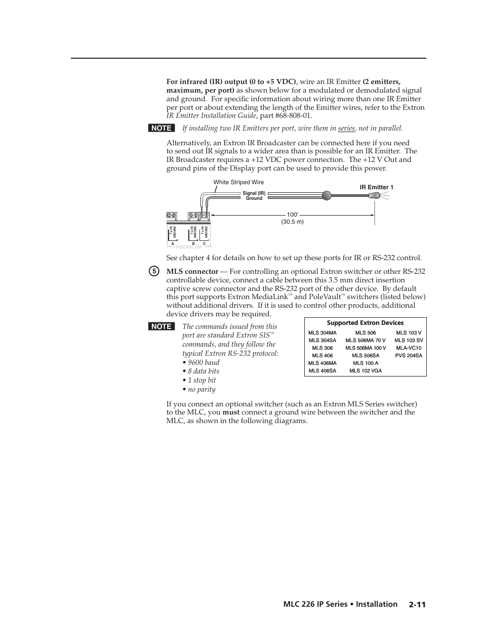 Preliminar y | Extron Electronics MLC 226 IP Series Installation User Manual | Page 21 / 164