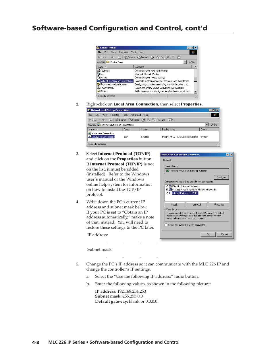 Preliminar y, Software-based confi guration and control, cont’d | Extron Electronics MLC 226 IP Series Installation User Manual | Page 52 / 164