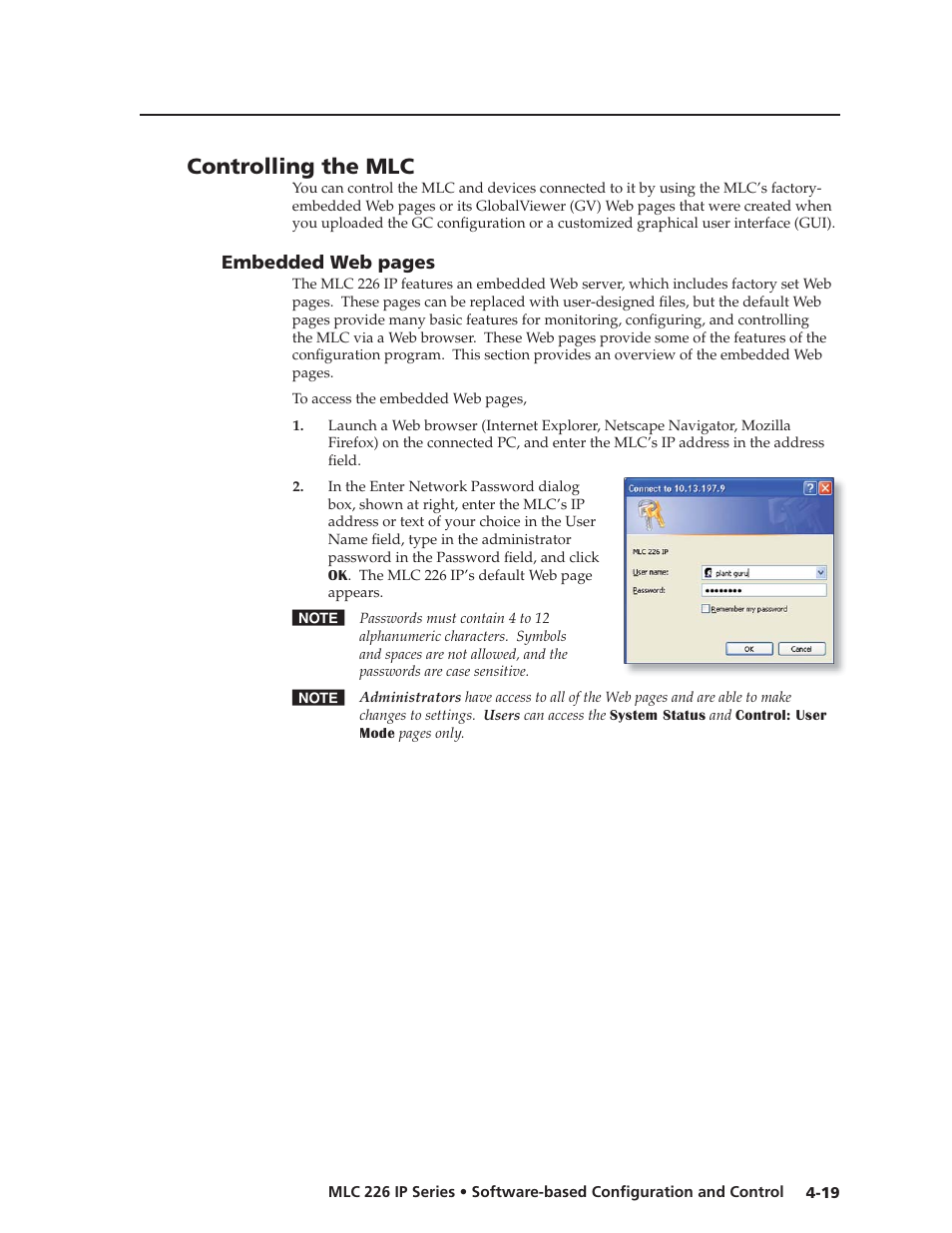 Controlling the mlc, Preliminar y | Extron Electronics MLC 226 IP Series Installation User Manual | Page 63 / 164