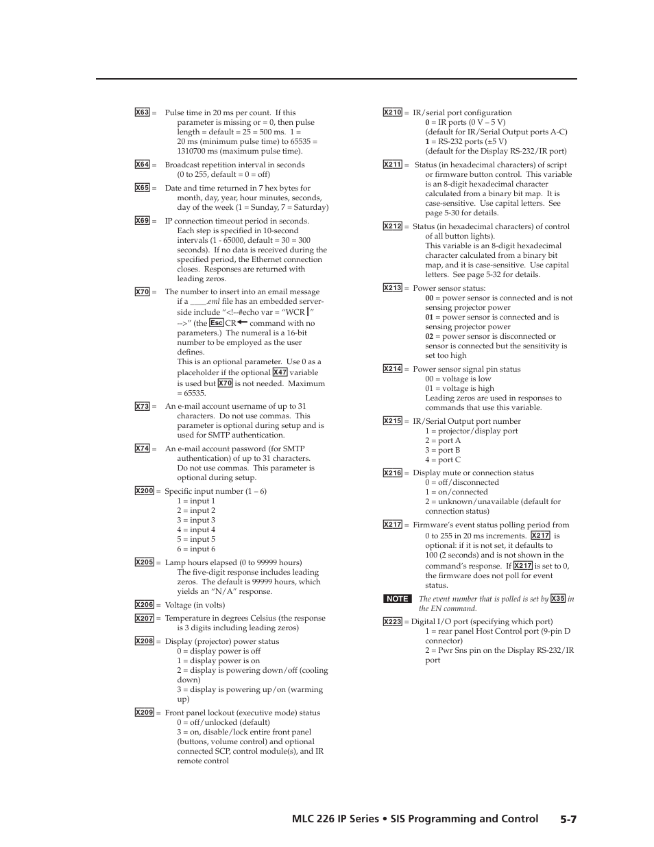 Preliminar y | Extron Electronics MLC 226 IP Series Installation User Manual | Page 85 / 164