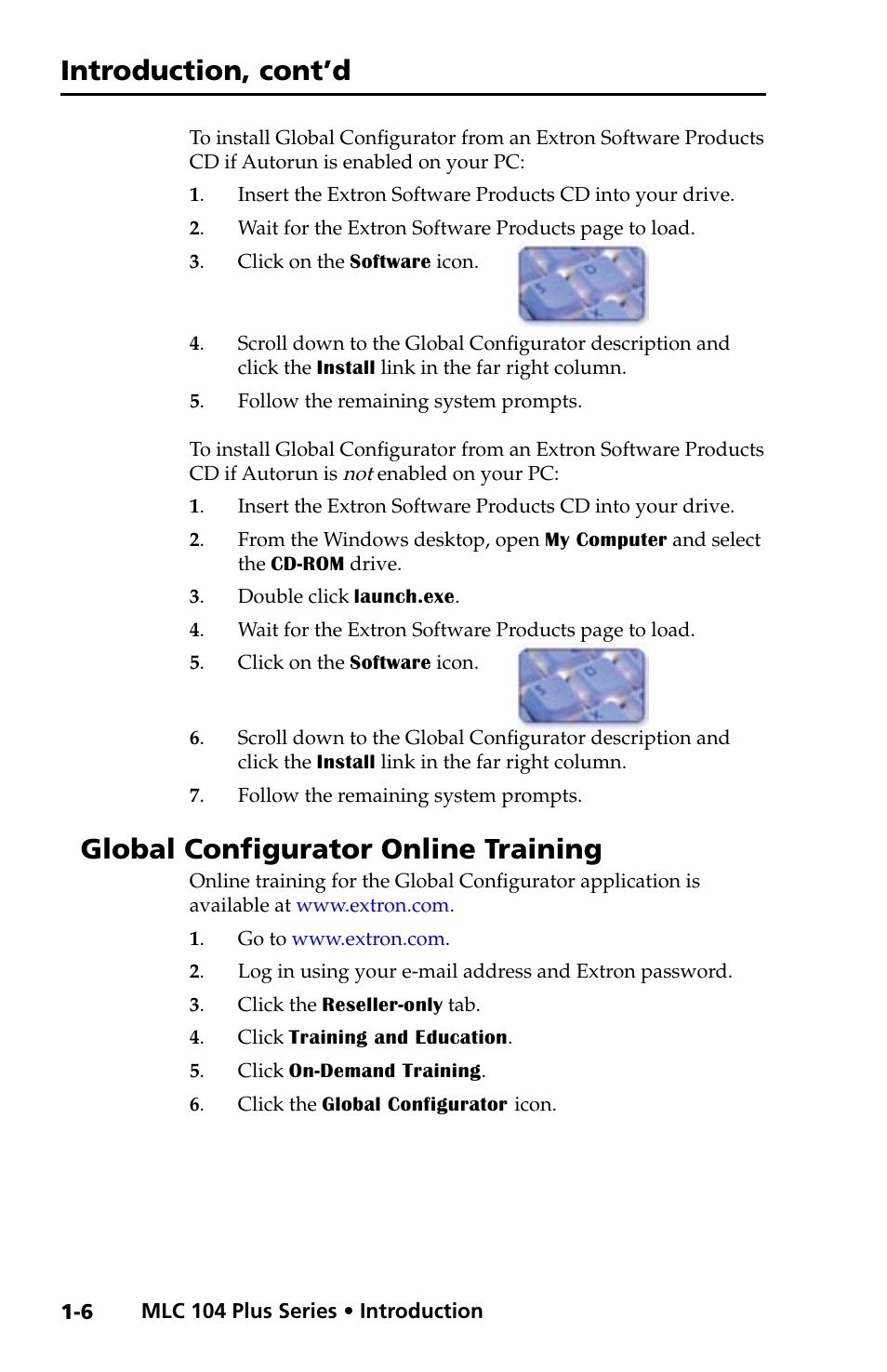 Global configurator online training, Introduction, cont’d | Extron Electronics MLC 104 Plus Series Setup Guide User Manual | Page 12 / 60