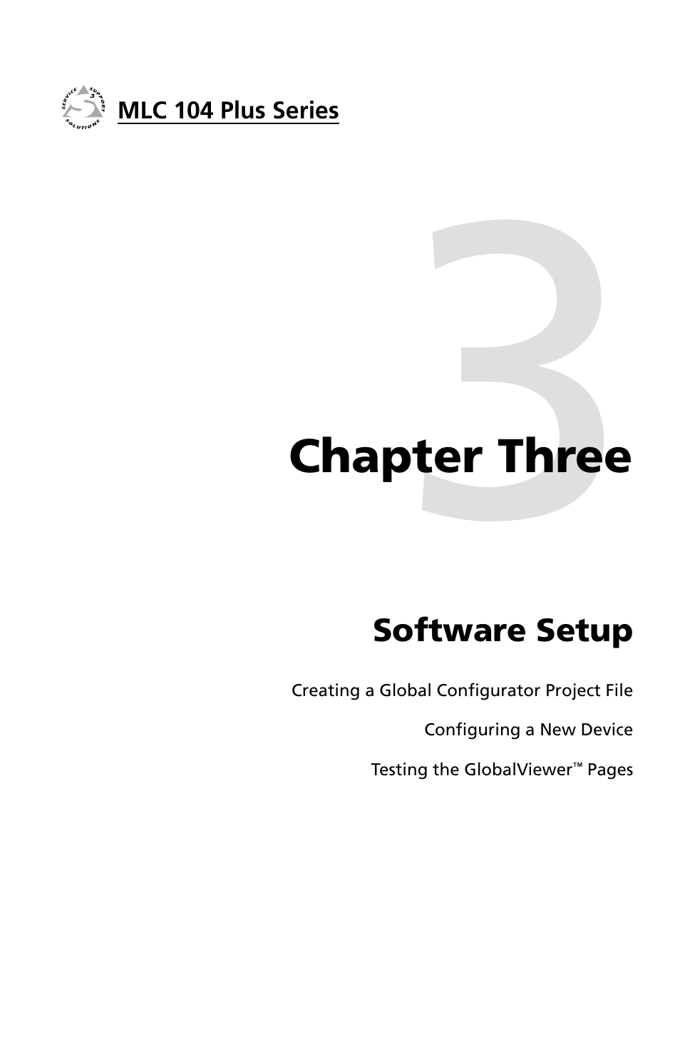 Ch. 3: software setup, Chapter three • software setup | Extron Electronics MLC 104 Plus Series Setup Guide User Manual | Page 23 / 60