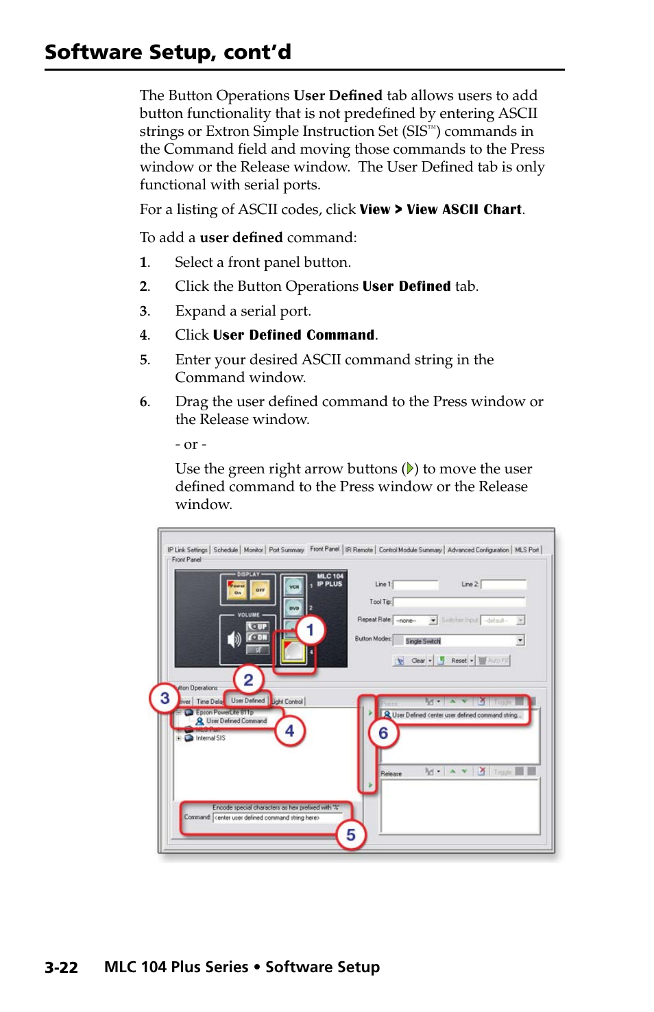 Software setup, cont’d | Extron Electronics MLC 104 Plus Series Setup Guide User Manual | Page 44 / 60