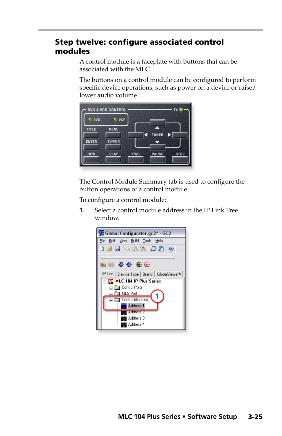Step twelve: configure associated control modules | Extron Electronics MLC 104 Plus Series Setup Guide User Manual | Page 47 / 60