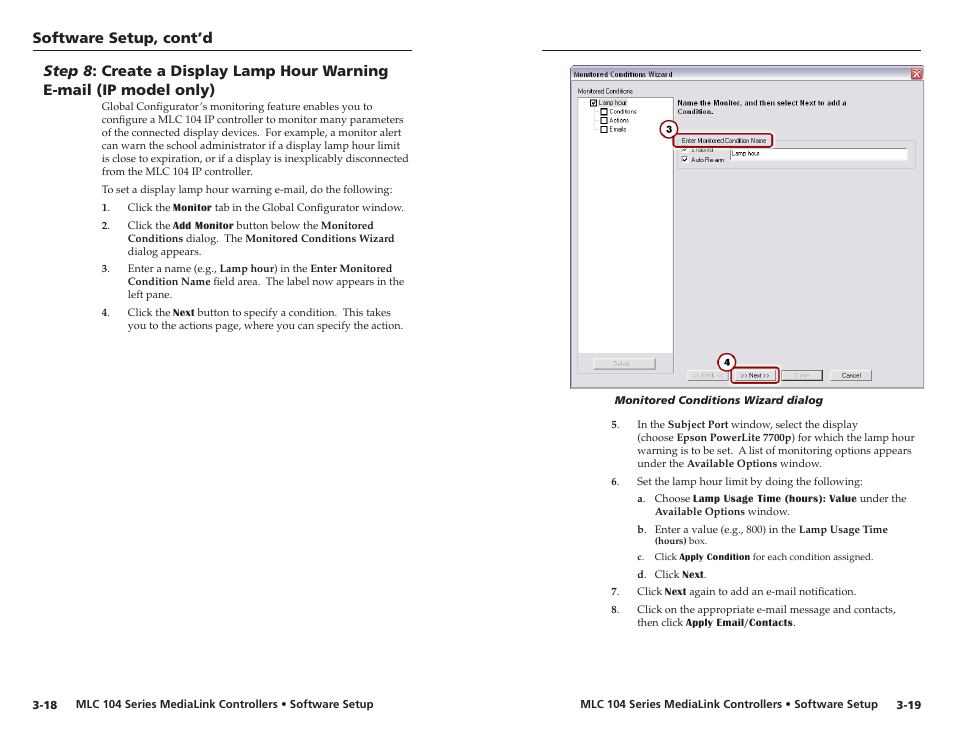 Software setup, cont’d | Extron Electronics MLC 104 IP Series Setup Guide User Manual | Page 21 / 23