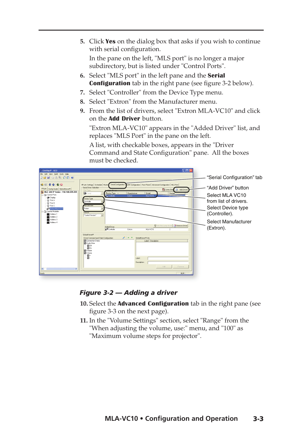 Extron Electronics MLA-VC10 User Manual | Page 31 / 52