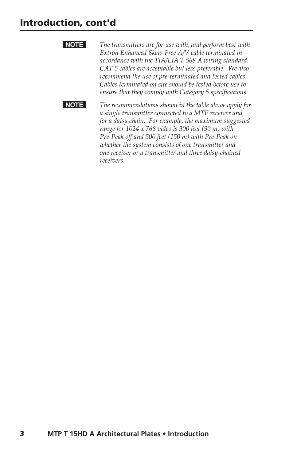 Introduction, cont'd | Extron Electronics MTP T 15HD A AAP User Guide User Manual | Page 7 / 25