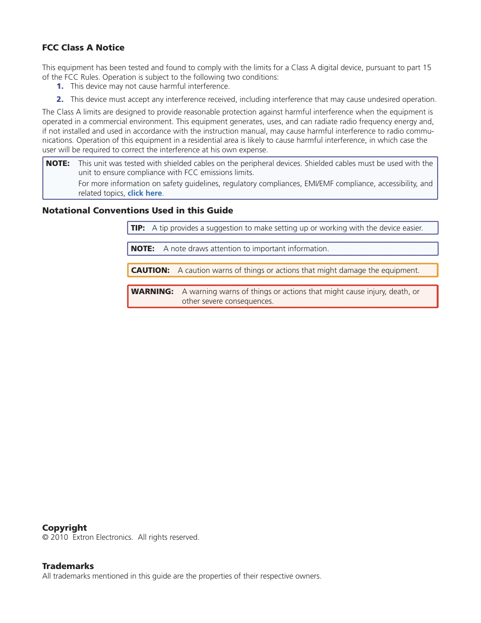 Extron Electronics PowerCage FOX Tx_Rx AV User Guide User Manual | Page 3 / 48