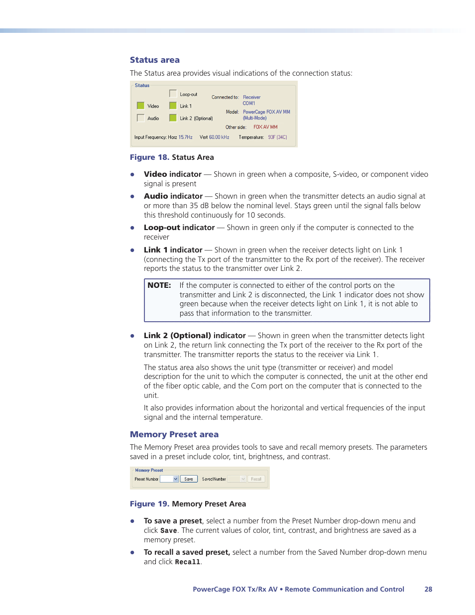 Extron Electronics PowerCage FOX Tx_Rx AV User Guide User Manual | Page 34 / 48