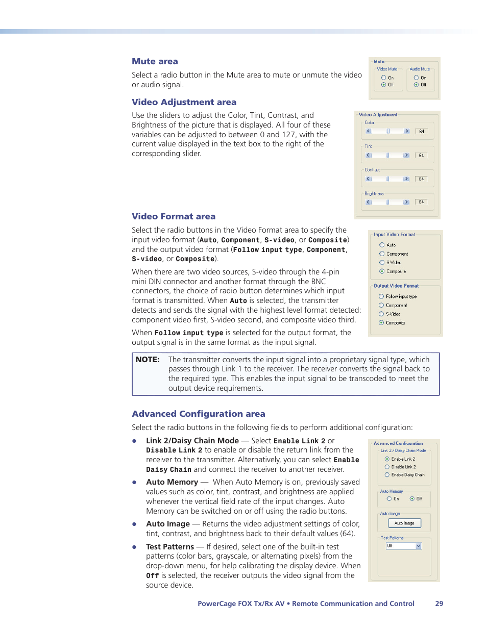 Extron Electronics PowerCage FOX Tx_Rx AV User Guide User Manual | Page 35 / 48