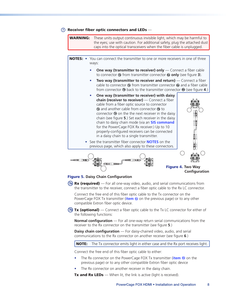 Item | Extron Electronics PowerCage FOX Tx_Rx HDMI User Guide User Manual | Page 14 / 49